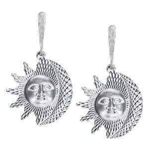  Sun and Moon Dangling Earrings Jewelry