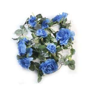    Royal Blue Silk Roses Garland Wedding Arch Decor: Home & Kitchen