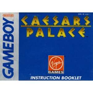 Caesars Palace GB Instruction Booklet (Game Boy Manual Only   NO GAME 