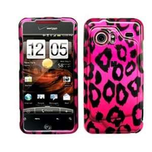  Hot Pink with Black Leopard Prints Snap on Hard Skin Shell 
