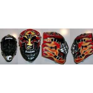  2010 Calgary Flames Team Signed Goalie Mask Coa Iginla 
