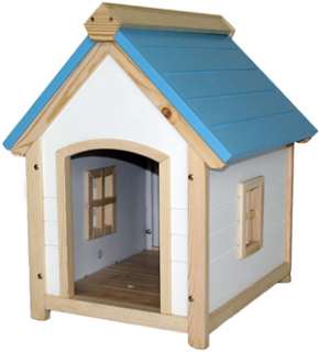 Cozy Firberboard COTTAGE STYLE Dog House Blue Only NEW  