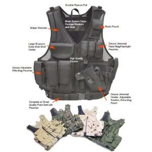  UTG Deluxe Tactical Vest Airsoft Gun Accessory   Desert 