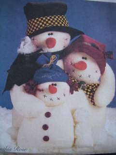 Home Decor/Holiday/Christmas Crafts Sewing Patterns Santa Snowman 
