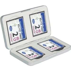   For 4 Cf Memory Cards Sturdy Abs Plastic Construction: Electronics