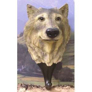  Rustic Wolf Garment Hook: Home & Kitchen