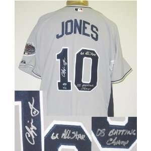  Autographed Chipper Jones Uniform   Authentic: Sports 