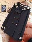  School Uniform Double Button Lovely Black Coat M1868