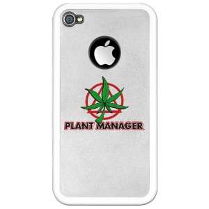   : iPhone 4 Clear Case White Marijuana Plant Manager: Everything Else