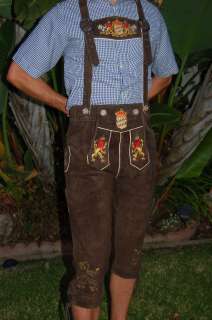 SPECIAL* Bavarian Kniebund Lederhosen BAYERN US Size 34  