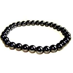  Round Hematite Beads Stretch Bracelet 7 Arts, Crafts 