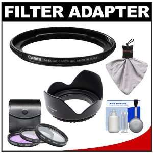 Canon FA DC58C Adapter Ring (58mm) with 3 (UV/FLD/PL) Filters + Lens 