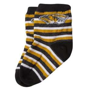   Missouri Tigers Infant Black Striped Rugby Socks