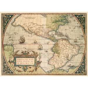   & South America by Abraham Ortelius:  Kitchen & Dining