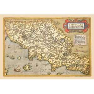  Exclusive By Buyenlarge Map of Italian Coast above Rome 