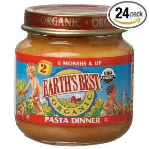 Earths Best Strained Pasta and Vegetables, 4 Ounce Units (Pack of 24 