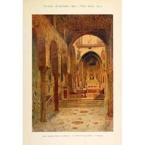  1903 Palatine Chapel Cappella Palatina Palermo Print 