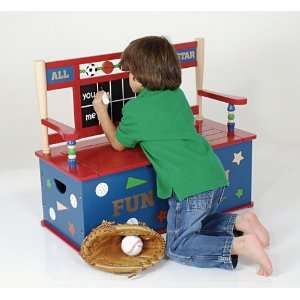  All Star Sports Bench Seat w/ Storage: Toys & Games