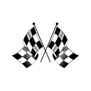  checkered flag Round Stickers: Arts, Crafts & Sewing