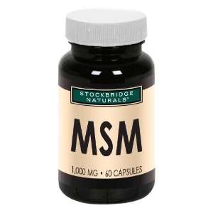  Stockbridge Naturals   MSM 1000   60 capsules Health 