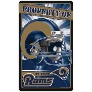  St Louis Rams Property of Sign: Sports & Outdoors