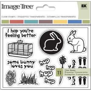  Image Tree Clear Stamp Card Set Rabbit: Home & Kitchen