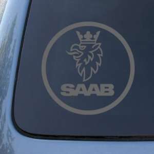  SAAB   Vinyl Car Decal Sticker #1896  Vinyl Color: Silver 