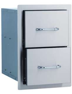 Bull Stainless Steel Double Drawer   #56985  