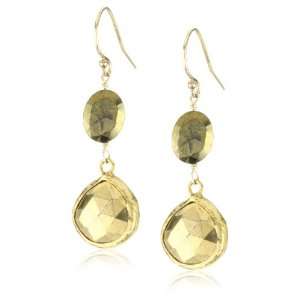  Mary Louise Oval Pyrite Earrings: Jewelry
