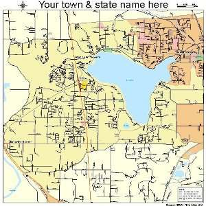  Street & Road Map of West Lake Stevens, Washington WA 