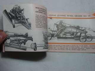 ADAMS Road Machinery Steamroller ? tractor ? old catalog  