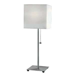   Cube Contemporary / Modern Chrome 1 Light Table Lamp: Home Improvement