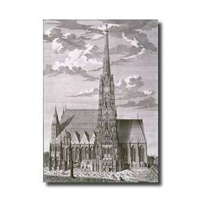  View Of St Stephans Cathedral Vienna Engraved By 