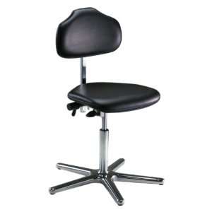 Milagon Stera WS1710 Workseat on Polished Star Base Clean Room Chair 