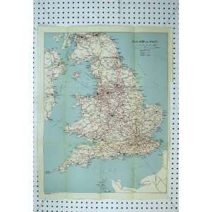  1965 Bleus Map England Wales London Ireland Channel