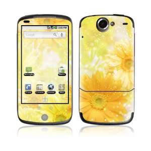  HTC Google Nexus One Decal Vinyl Skin   Yellow Flowers 