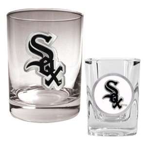  Chicago White Sox Rocks Glass & Shot Glass Set   Primary 