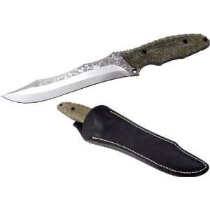   Limited Edition 7.5 OU 31 Steel Blade, Green Canvas Micarta Handle