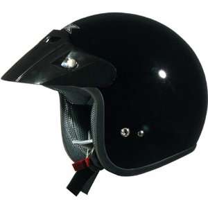  AFX Solid Youth FX 75Y Cruiser Motorcycle Helmet   Black 