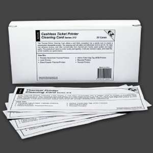  Cashless Ticket Printer Cleaning Cards (25 cards 