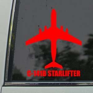 C 141B STARLIFTER Red Decal Military Soldier Car Red 