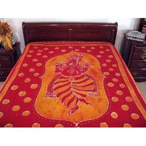   Print India Cotton Bed Sheet Ganesha Wall Hanging