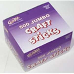  8 Pack CHENILLE KRAFT COMPANY JUMBO CRAFT STICKS 500 