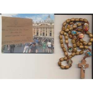   Beige Rosary Blessed by Pope Benedict XVI on 6/1/2011 