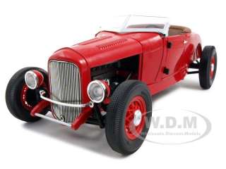   new 1 18 scale diecast car model of ford model a roadster red die cast