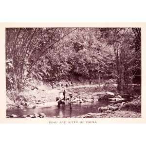  1897 Halftone Print Caura Orinoco River Travelers 