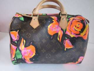Authentic Louis Vuitton Stephen Sprouse Speedy 30 Roses limited 