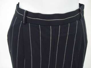 CARLISLE Blue Wool Pinstripe Pants Slacks Trousers Sz 6  