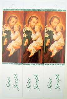 Saint St. Joseph Religious Bible Bookmarks Lot Of 3  
