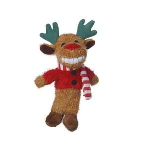  Inch Reindeer Loofa Plush Dog Toy That Squeaks: Pet Supplies